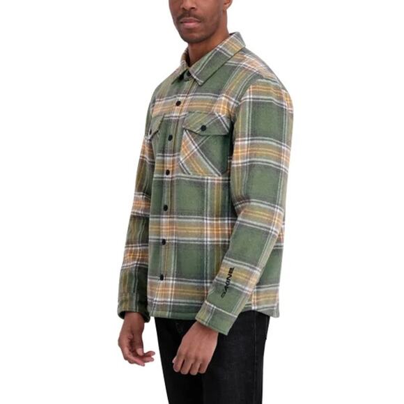 XXL NEW Dakine Shirt Jacket Shacket Chore Barn Snap Plaid Flannel Fleece Pockets - Picture 10 of 12